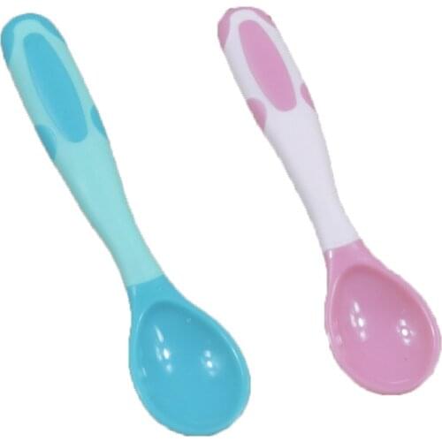 Childrens Tableware Soft Silicone Spoon Baby Feeding Tool Training Eating Deformable Table Spoon Silicone Kitchenware Gadget