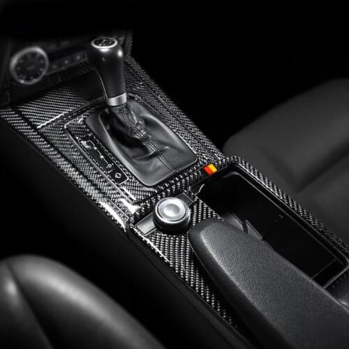 For mercedes w212 E class 2009-2015 accessories Carbon Fiber Central Control Panel Car stickers and decals car styling interior