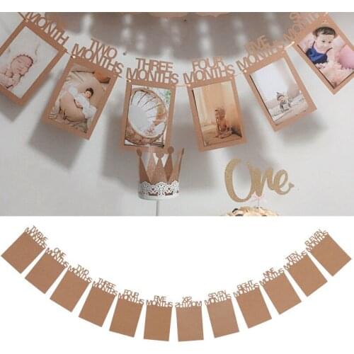 1st Birthday Bunting Garland Photo Banner Baby Kids Party Halloween Valentines Day Wedding ACCESSORIES Home Decor