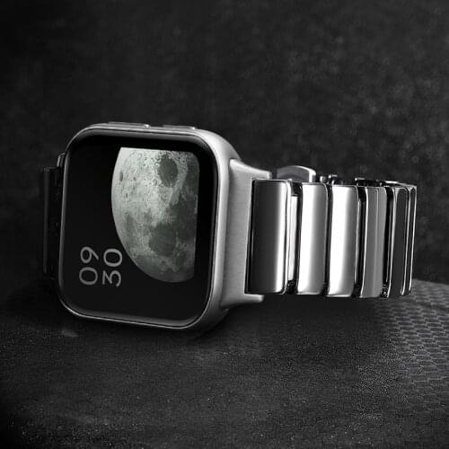 Ceramic Strap For Oppo Watch 41mm 46mm Smart watch stainless steel Butterfly buckle Replacement Bracelet Men Women Wristband