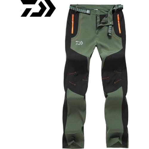Daiwa Men Fleece Waterproof Outdoor Pants Soft Trousers Trousers Fishing Trekking Pants Hiking Pants Travel Quick Dry Jeans