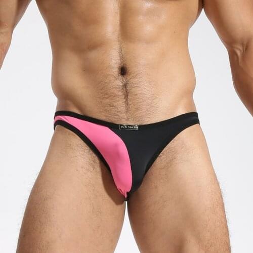 Mens Sexy Underwear Briefs Bikini Gay Men Underwear Men Thong Smooth Jockstrap Mens Briefs Male Sexy U Convex Panties