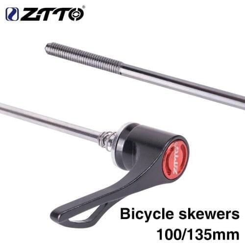 ZTTO Reliable Axle 1 Pair Bicycle Parts MTB Road Bike Bicycle Screw Skewers 9MM 5MM Quick Release Skewer 100 135 Reliable Axle