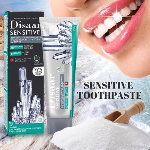 Natural Sea Salt Teeth Whitening Toothpaste Oral Hygiene Antibacterial Toothpaste Tooth Cleaning Removes Stains Oral Care