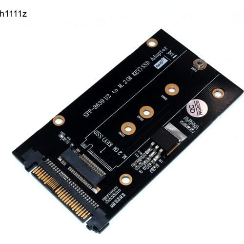 H1111z Add On Cards U.2 SFF-8639 to M2 SSD Adapter U.2 to M.2 NVME SSD M Key Expansion Card Board for 2230 2242 2260 2280 M2 SSD