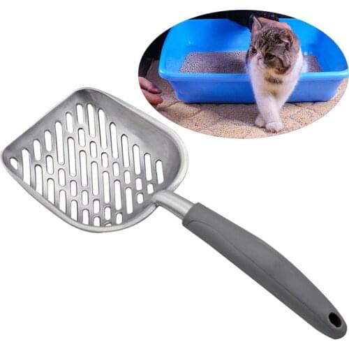 Hollow Pet Cat Litter Shovel Scoop Aluminum Alloy Sift Cat Sand Cleaning Pet Products Cat Toilet Training Cleaner Tools