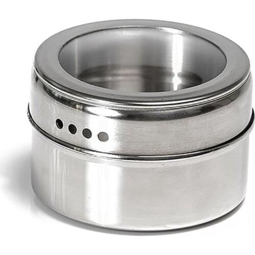 1pc Seasoning Bottle Stainless Steel Simple Seasoning Shaker Portable Spice Bottle Spice Jars Container Household Kitchen Tools