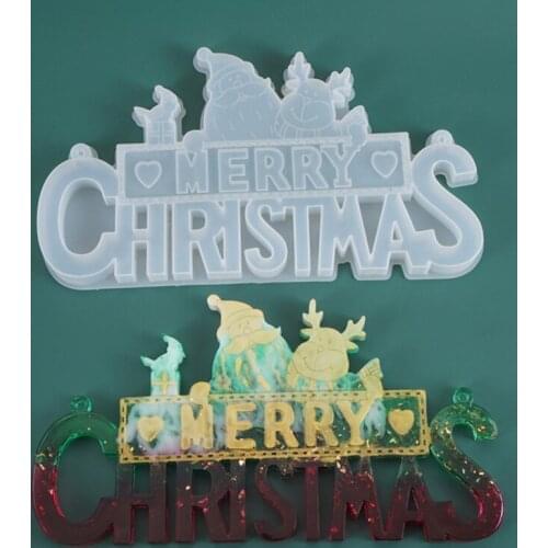 DIY Crystal Epoxy Mould Christmas Decoration Silicone Mold Handcraft Soap Making moule silicone Resin Mold Candle Soap Mold