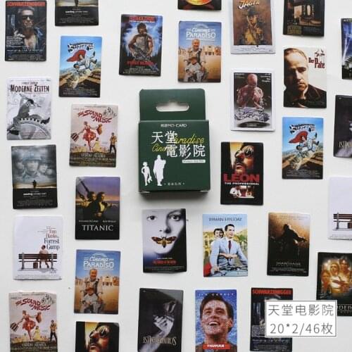 46 pcs/pack Paradise Cinema Bullet Journal Decorative Stickers Adhesive Stickers DIY Decoration Diary Stationery Stickers