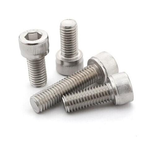 M6 series 20pcs Stainless steel hex socket screws M6*35/40/45-80 mm cylinder head bolt, cup head screws