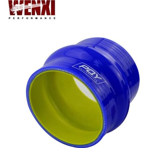 Blue&yellow 3.0" 76mm Hump Straight Silicone Hose Intercooler Coupler Tube Pipe WX-HSH0030-QY