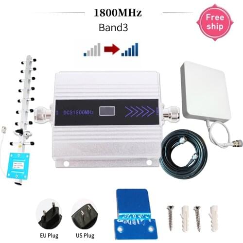 Enhanced 1800mhz lte dcs celular impulsionador de sinal 4g repetidor de rede móvel amplificador sinal de telefone aumentado 15m