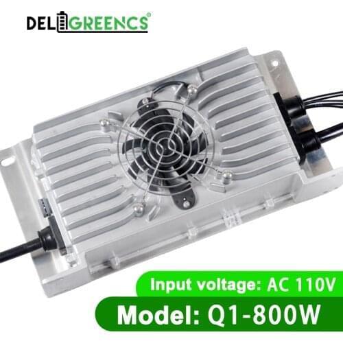 Smart 800W Charger For EV Car Motorcycle Waterproof 24V 36V 48V 60V 72V 10A Onboard Lithium Charger for Li-ion LiFePO4 LTO Pack