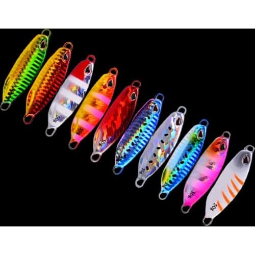 WALK FISH 1 Pcs Metal Jig Fishing Bait Spoon Hard Bait Casting Jigging Lead Fish Sinking Lures Bass Pesca Pike Artificial Bait