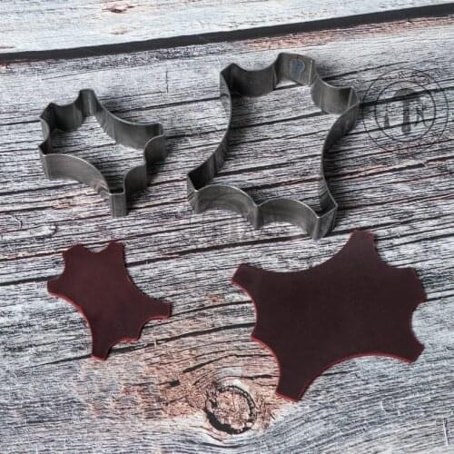 ZONESUN irregular luggage tag leather paper cutting punching click steel rule die press tool cutter handmake handcraft diy