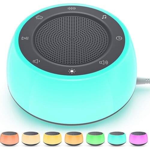 White Noise Sound Machine For Sleeping Relaxation for Baby Adult USB Rechargeable Timed Shutdown Sleep Sound Machine