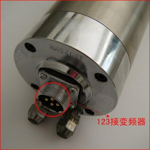 1.5kW Water cooling spindle motor, 80 x 213mm, 220v, 36000RPM and ER16, 1500W spindle motor for CNC machine