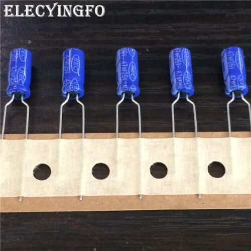 10pcs/100pcs 47uF 25V47uf TaiWan HEC ZT Series 5x11mm 25V47uF Aluminum Electrolytic Capacitors