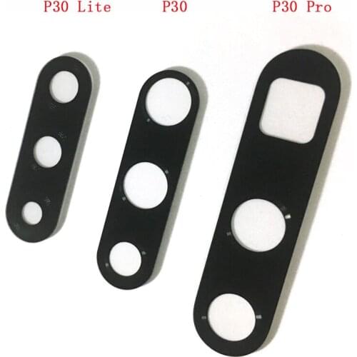 100pcs New For Huawei P30 P30 Pro P30 Lite Rear Back Camera Glass Lens Cover With Sticker Adhesive