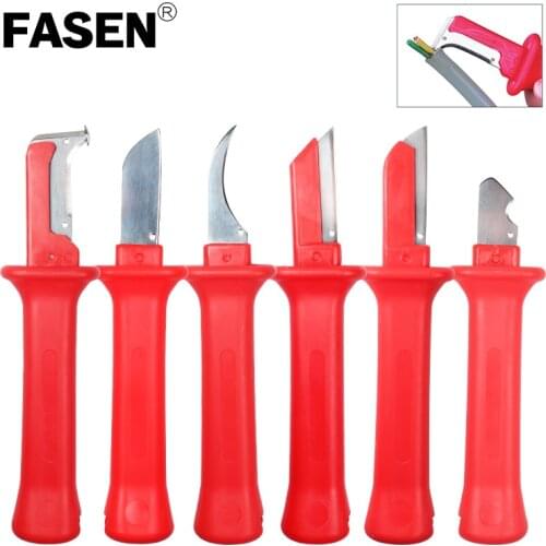 31HS German insulated cable stripping knife Sharp manual stripping knife Stripping tool for 50mm round cable