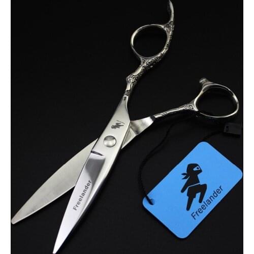 "6.0 Inch Plum Handle, Willow Leaf, Big Knife, Hairdressing Scissors, Flat Shear, Bangs Shears Stainless Steel Type Model Number