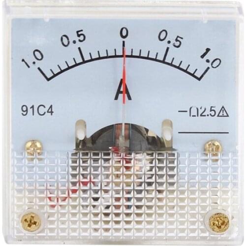 Class 2.5 Accuracy DC 0-1 A Ampere Analog Meter Ammeter 91C4