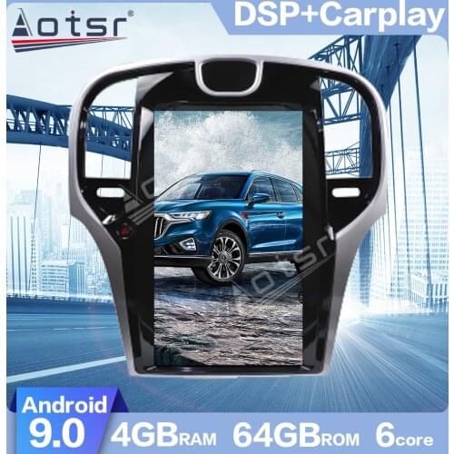 AOTSR For Chrysler 300C 2013+ Android 9.0 Tesla style 13.3 INCH Vertical screen Car GPS Radio Multimedia player DSP WIFI