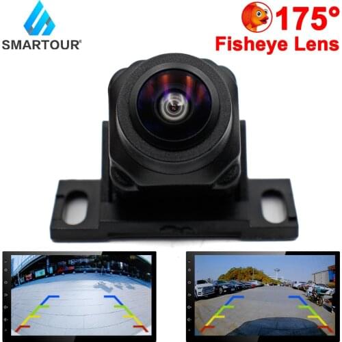 Smartour 175 Degree HD 1080P Vehicle Rear View Camera Car Reverse Black Fisheye Lens Night Vision Waterproof Universal