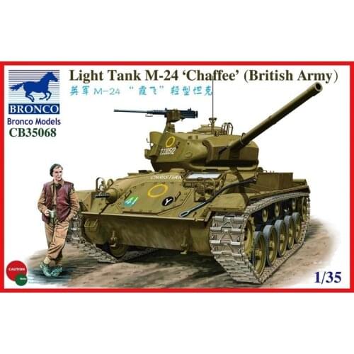 BRONCO CB35068 1/35 Light Tank M-24 "Chaffee" (British Army) - Scale Model Kit