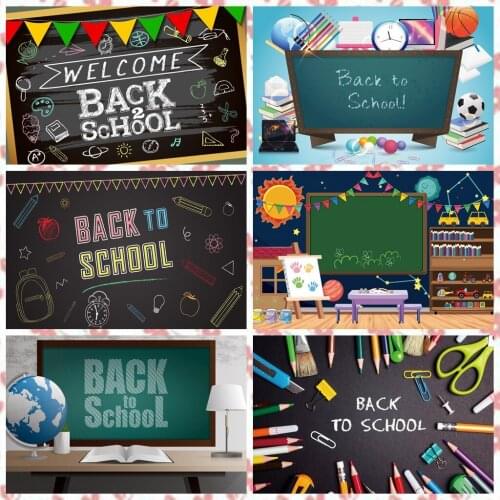 Laeacco Back to School Blackboard Chemicals School Photography Backgrounds Customized Photographic Backdrops For Photo Studio