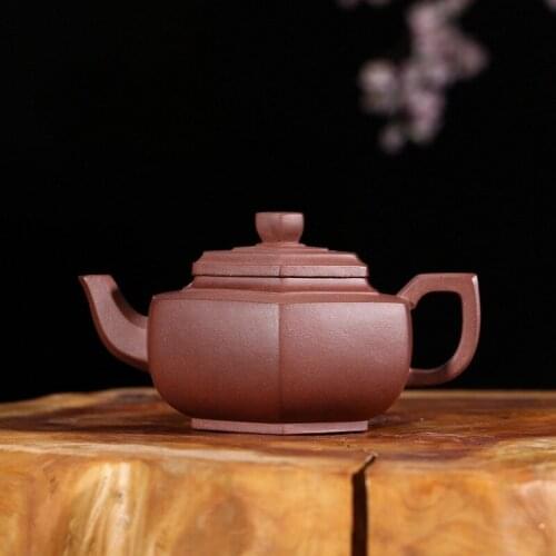 Famous all hand penghu-glance recommended authentic purple snow mud pot of kung fu tea set 190 cc gift custom generation