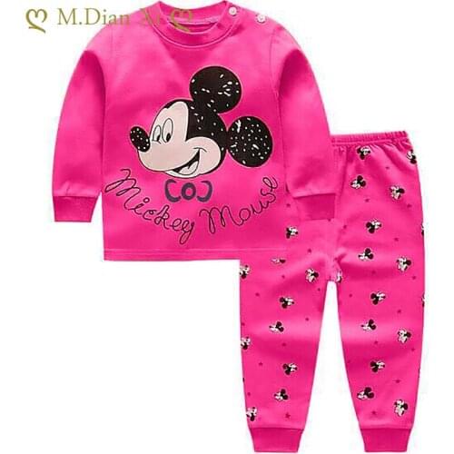 Childrens Cotton Boys and Girls Baby Cotton Underwear Set Childrens Autumn Trousers Home Service Baby Clothes