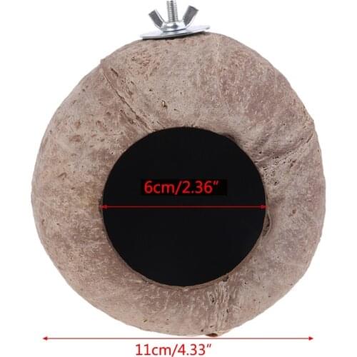 Parrot Nest Natural Coconut Shell House Cage Feeder Parakeet Birds Squirrel Hamster Toys Pet Breed Decoration Supplies Dropship