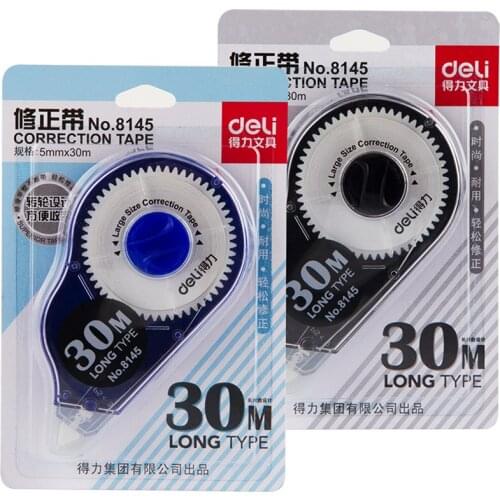 30m*5mm student correction tape ,waterproof Correction Tape White Sticker School office supplies stationery Free shipping