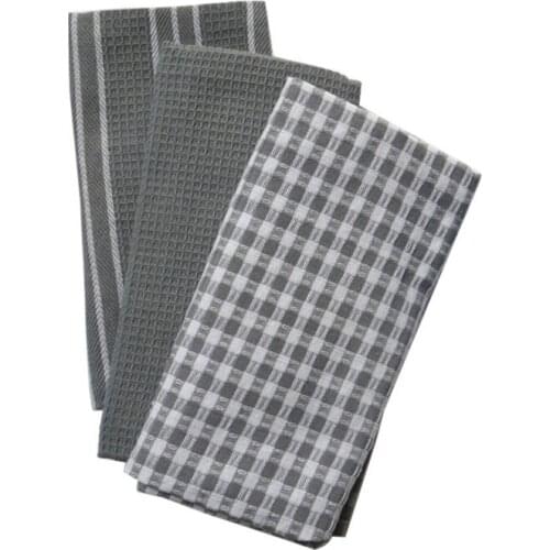 Kitchen Towels, 100% Natural Cotton, Tea Towels, Dish Cloth, Absorbent And Lint-Free, Machine Washable, Table Napkin，3PCS/SET