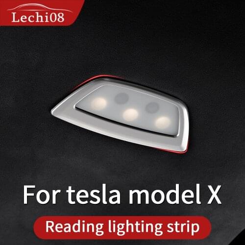 Reading light for model tesla model x carbon/accessoires tesla x tesla model X door/carbon fiber exterior tesla car accessories