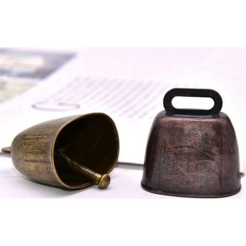 Copper Bells Cow Horse Sheep Grazing Large Metal Bell Loud Crisp Spread Farther Loud Prevent The Loss Dog Pets Decor Bell