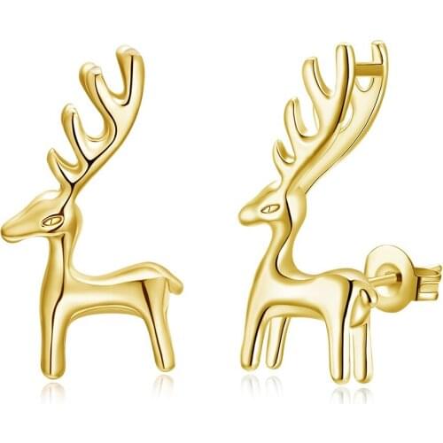 New Arrival Gold Color Earrings for Women Christmas Gift Luxury Delicate Wholesale Cute Style