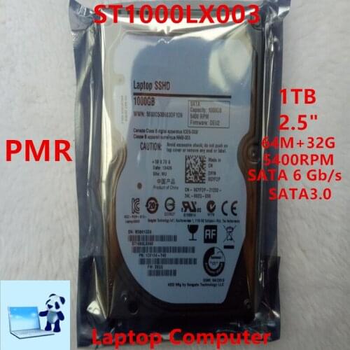 New SSHD For Seagate Brand 1TB 2.5" SATA 6 Gb/s 64MB+32G 5400RPM For Internal Hard Disk For Notebook HDD For ST1000LX003