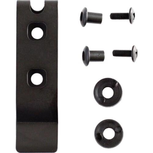 QingGear Outdoor Tool Black Tactical Metal Belt Clip With Mounting Hardware Kydex Holster Sheath Clip Loop