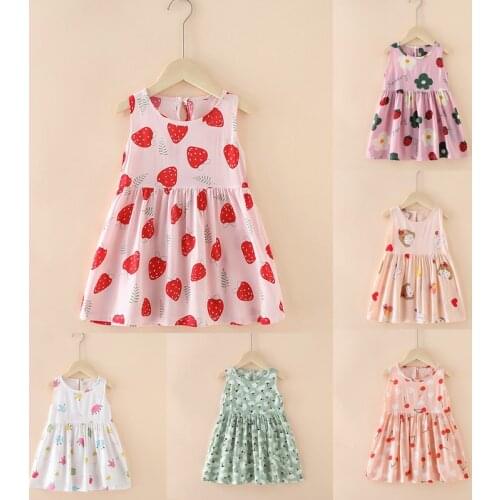 Trendy Girls Casual Dresses Baby Clothes Summer Cute Dress Children Sundress Ropa Bebe Vestidos De Verano Vestidos Playeros