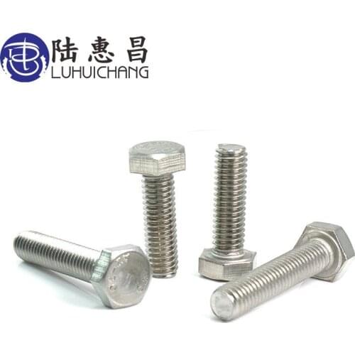Luchang Stainless Steel Hexagonal Screws Outer Hex Bolts For Electrical Machine Equipment Wheel Construction