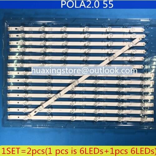 LED Backlight Lamp strip 12leds For LG 55" TV 55LN5700 LN54M550060V12 INNOTEK POLA2.0 55 Innotek POLA 2.0 LZ55O1LCEPWA