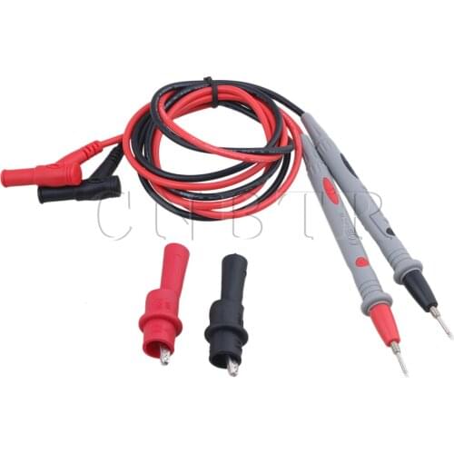 CNBTR 11x80cm Rubber Universal Digital 9205 830 Multimeter Test Lead Probe Wire Utility Needle Pen 1000V Cable 10A Banana Plug