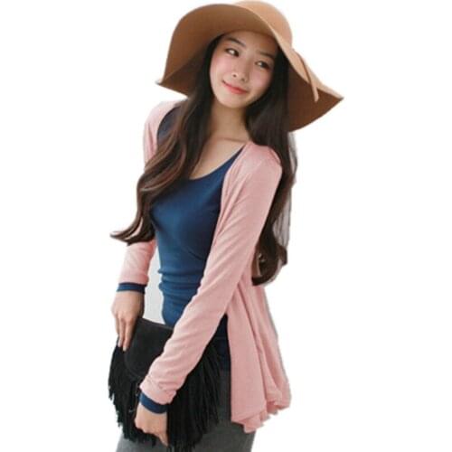 WSYORE 2020 New Summer Modal Cardigan Long-sleeve Casual Thin Jacket Women Streetwear Mid-long Coat NS029
