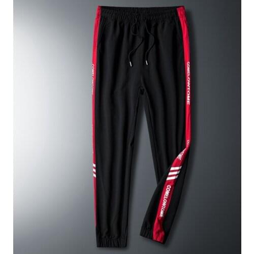 Mens Pants Men 2021 Spring New Streetwear Casual Trousers Sweatpants Fashion Black Joggers Sport Trousers Loose Pants For Men