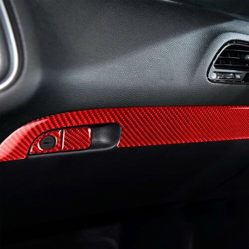 Storage Box Cover Car Air Freshener Adhesive Promoter Red Fits Perfectly Durable Black Smooth Touch Carbon Fiber Interior
