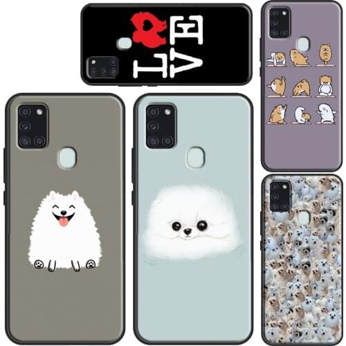 Pomeranian Dog Yoga Phone Case For Samsung A52 A72 A32 A12 A31 A51 A71 A20e A21S A02 A10 A20 A30 A40 A50 A70