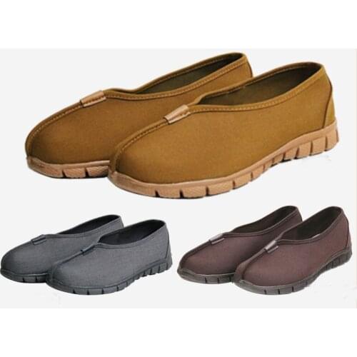 Top quality Buddhism Buddha monk shoes buddhist lay meditation shoes lohan shaolin kung fu shoes brown/gray/yellow