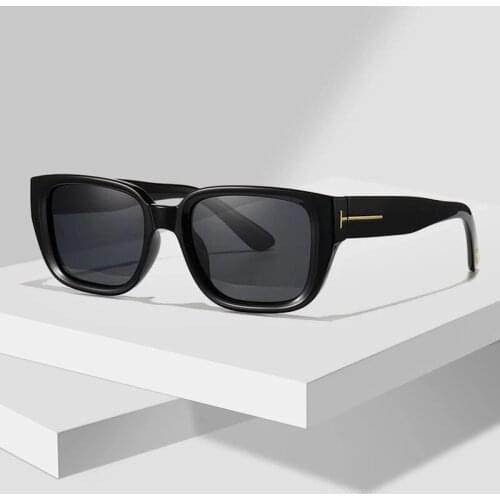 2021 Vintage Women Men Square Tom polarized Sunglasses PC Sun Glasses High Quality Driving Eyewear lunette de soleil femme UV400